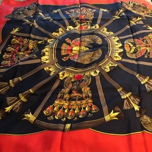 Hermès 36 x 36 inch square silk scarf